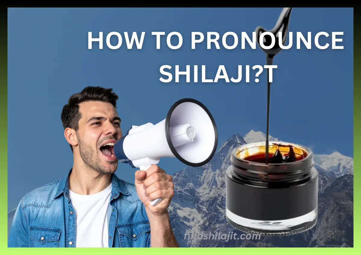 How to Pronounce Shilajit