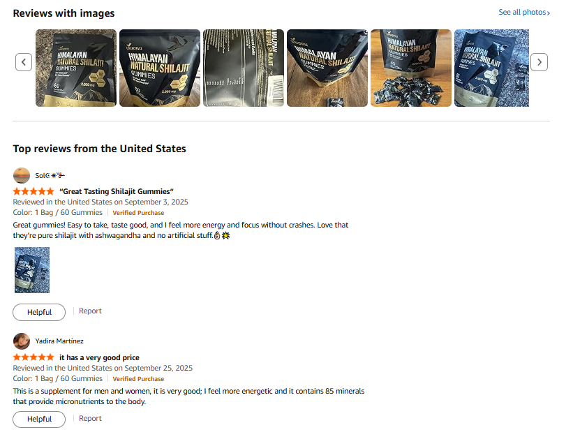 Himalayan Shilajit Gummies Reviews