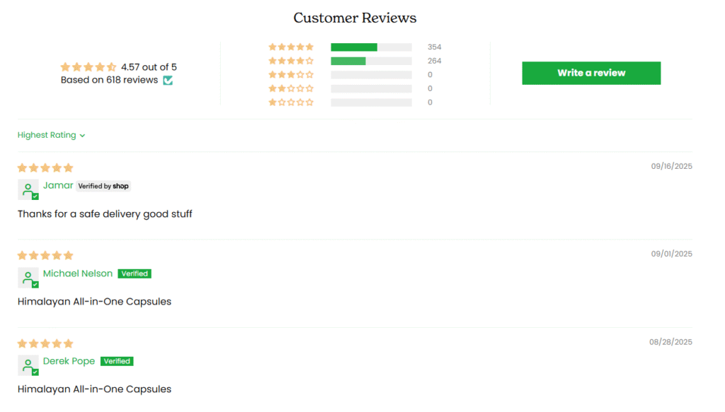 Sea Moss and Shilajit Reviews