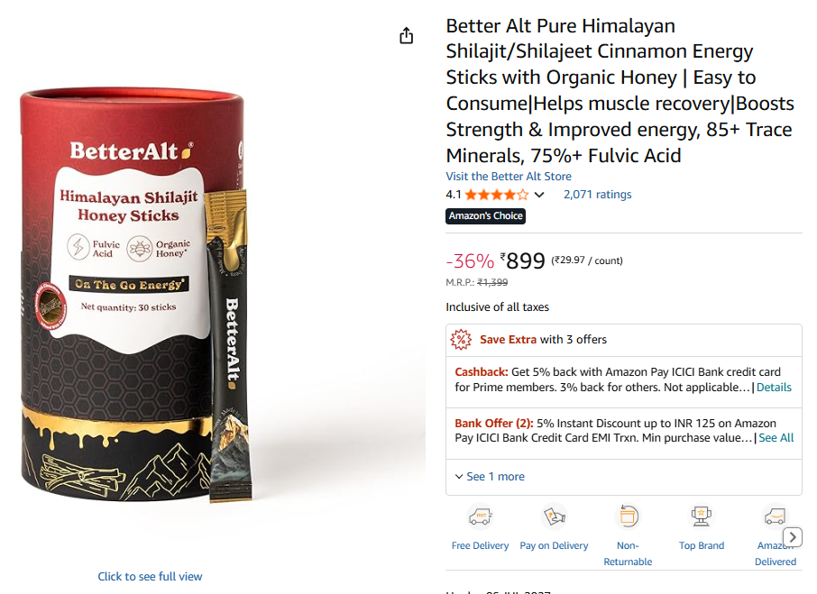 Better Alt Himalayan Shilajit Cinnamon Energy Sticks – Brand Better Alt