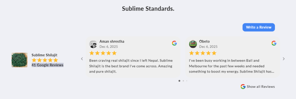 sublime shilajit