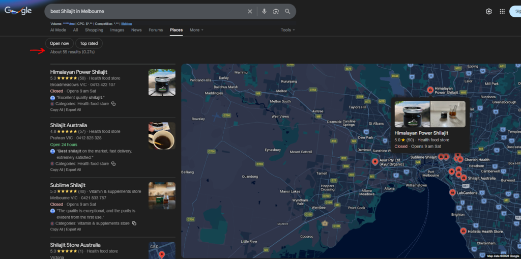 Local stores in Melbourne