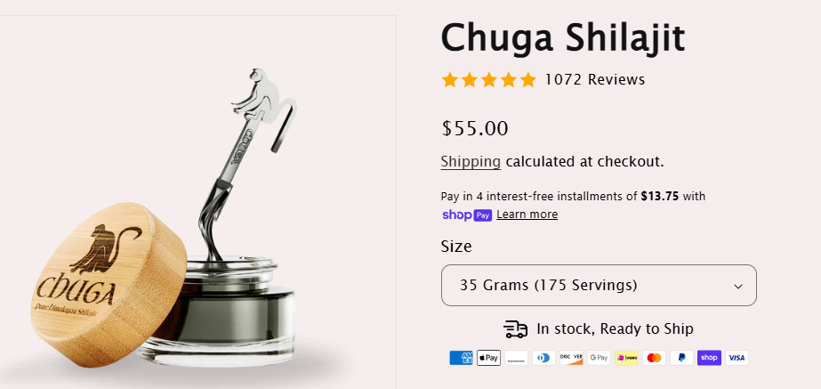 Chuga Shilajit Website Reviews
