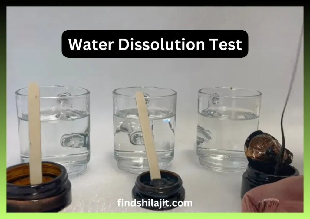 Shilajit Water Dissolution Test