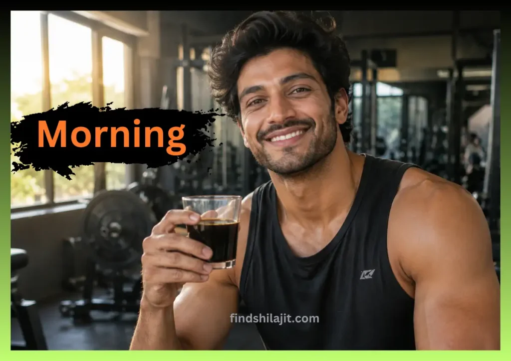 morning time to take shilajit