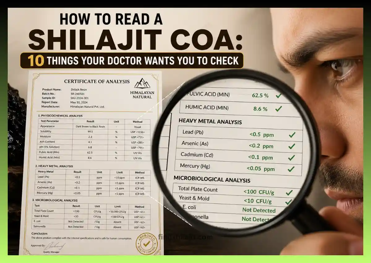How to Read a Shilajit COA