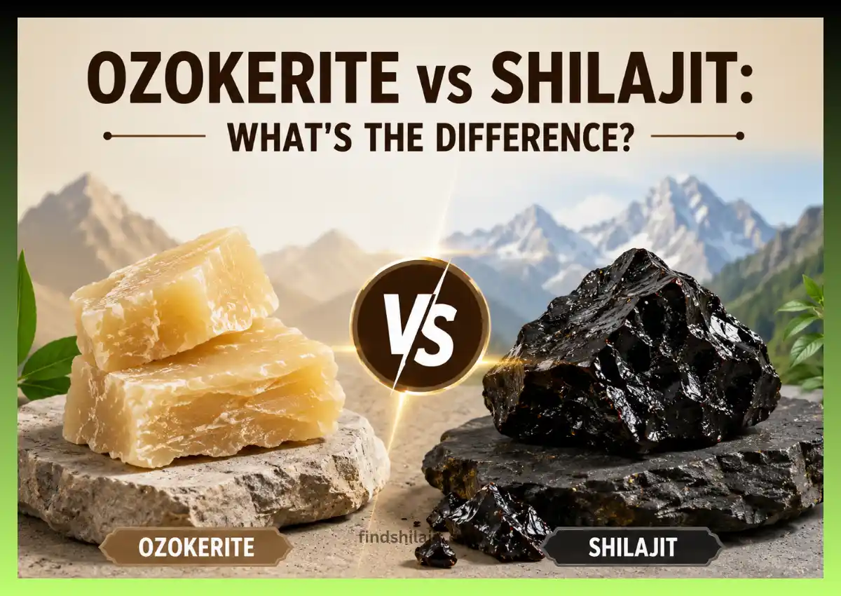 Ozokerite vs Shilajit