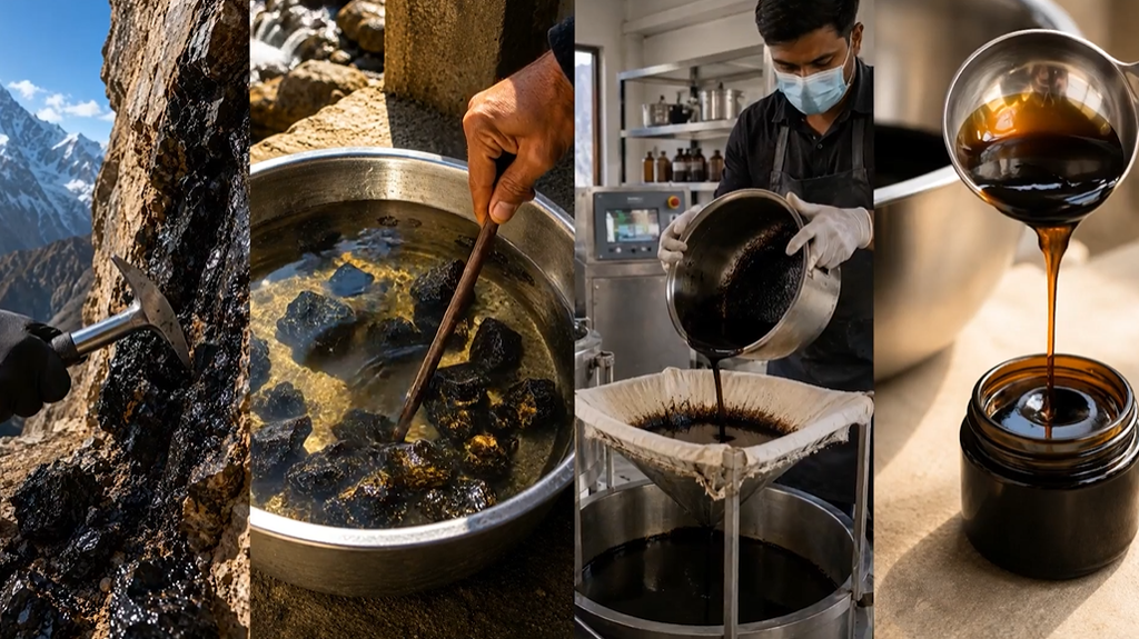 shilajit making process