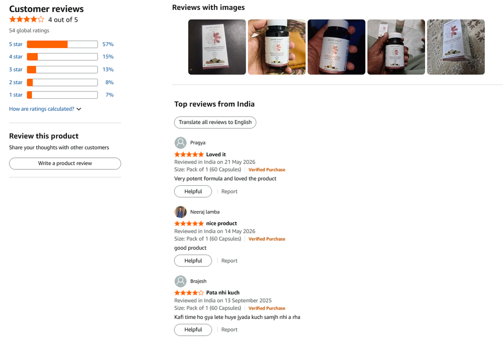 amazon purely yours shilajit user reviews